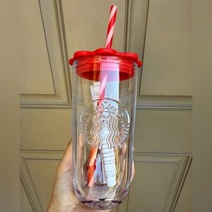 Starbucks 2026 Valentines Edition Glass Cup